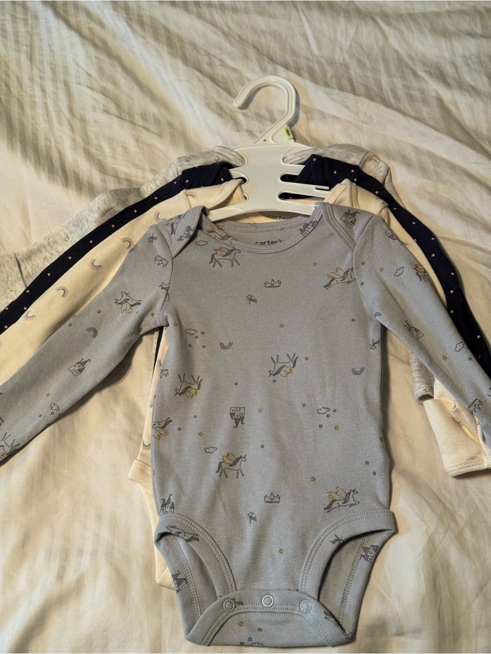 NWT Carter's 4pk Long-Sleeve Baby One-Pieces